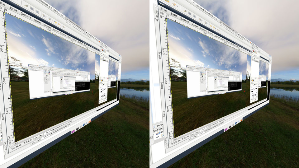 ibex virtual reality desktop side view