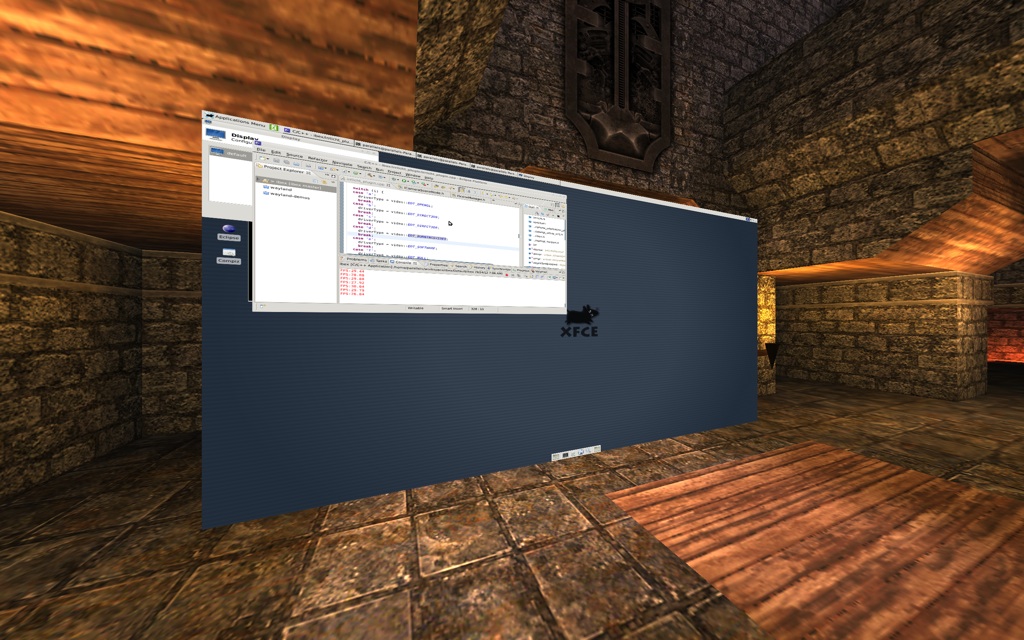 ibex virtual desktop rendering Quake 3 level as a plugin for the desktop