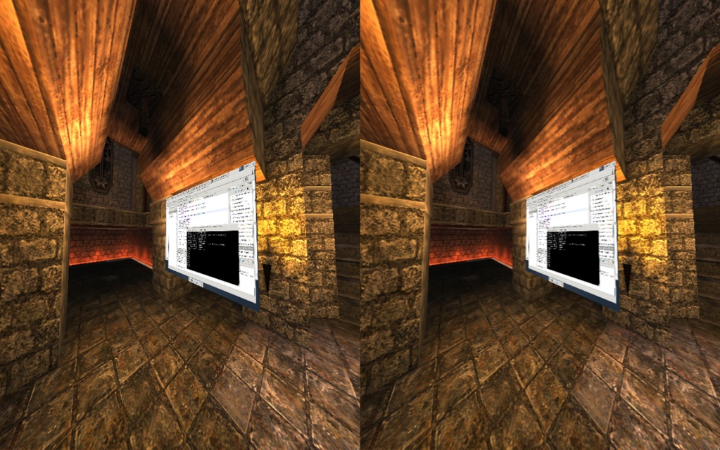 ibex VR desktop side-by-side rendering working on Irrlicht plugin