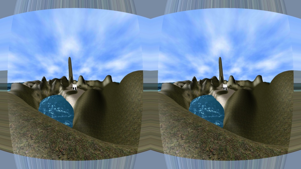 Barrel distort working on Ibex VR desktop with the Ogre 3D engine as a plugin