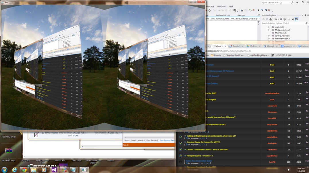 ibex VR desktop for Windows first pass